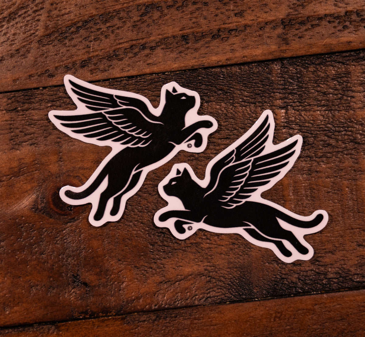Meowtlaw 3-inch Die-Cut Black Cat Sticker 2-PACK